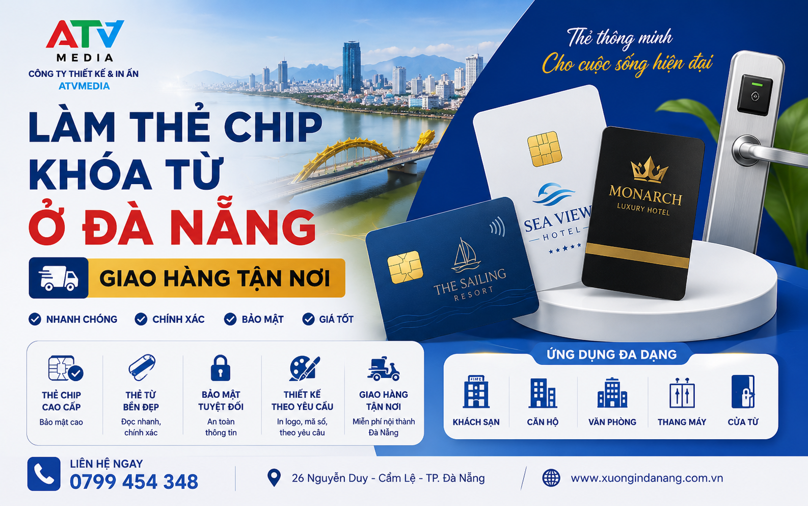 Làm Thẻ Chip Khóa Từ Ở Đà Nẵng Giao Hàng Tận Nơi