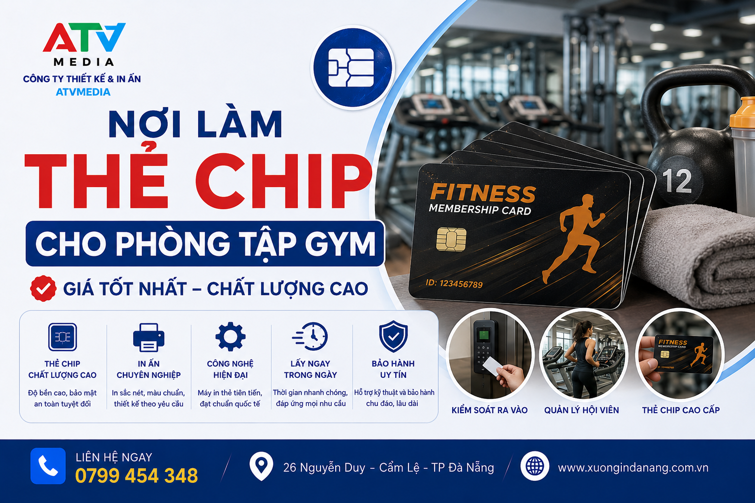 Nơi Làm Thẻ Chip Cho Phòng Tập Gym Giá Tốt Nhất